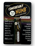 You Have Never Been Numbed Like This Before. Comfortably Numb is the extreme and maximum strength pain-relieving roll-on which has been the customer-favorite since 2015. This isn't a topical pain reliever for wimps. This formulation is full of cayenne and menthol to ease your pain almost immediately.