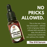 Prickly Pear Oil for fast absorption with any greasy residue. No pricks allowed.
