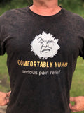 Barrel chested man wearing Moko COMFORTABLY NUMB T-SHIRT