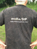 Man in black t-shirt
