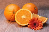 Oranges and orange flower 