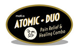 Use Atomic Duo by Moko Organic for torn ligaments, sprained ankles and bruises. Combine Comfortably Numb and Bone, Tissue & Cartilage for pain relief and healing.  Located in Maplewood Mall, Minnesota.