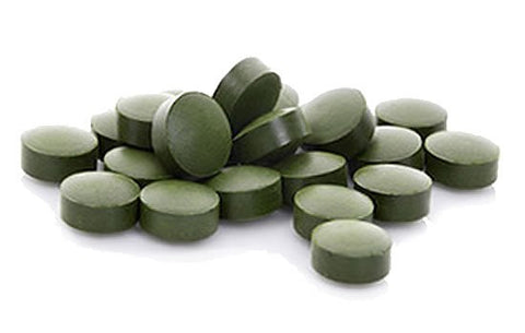 Moko Organics' detoxifying chlorella tablets for detoxing and general wellness. 