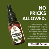 Prickly Pear Oil for fast absorption with any greasy residue. No pricks allowed. 