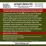 The original armpit detox kit with organic apple cider vinegar, juniper, rosemary & lemon myrtle along with bentonite clay to detox armpits and clear out lymph nodes.