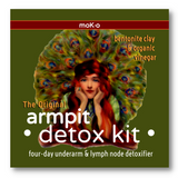 The original armpit detox kit with organic apple cider vinegar, juniper, rosemary & lemon myrtle along with bentonite clay to detox armpits and clear out lymph nodes.